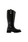 Ganni-Stiefel Studs - Ganni - Synthetik - Schwarz-schuhe / stiefel-Black-Deal-Outlet-by-ARCHIVIST