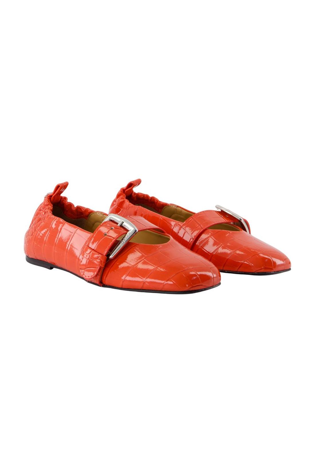 Ganni-Butterfly-Ballerinas - Ganni - Leder - Orange-schuhe / flache-schuhe-Black-Deal-Outlet-by-ARCHIVIST