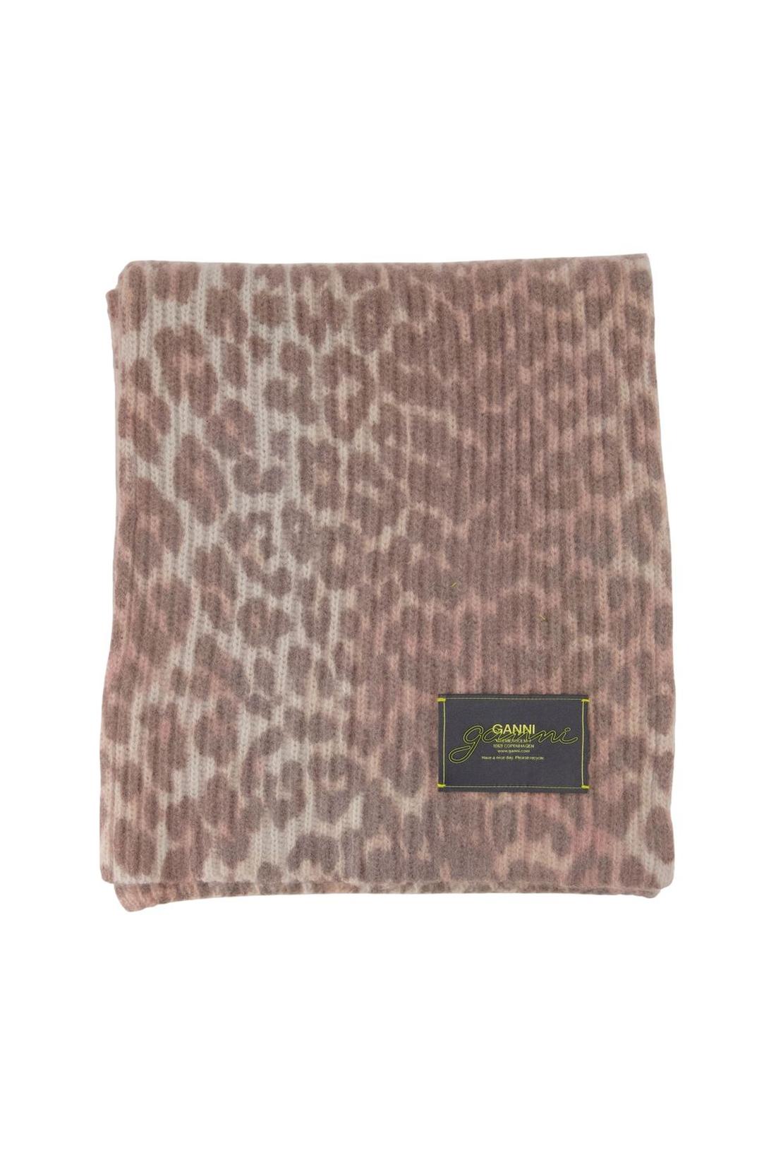 Ganni-Graphic-Schal - Ganni - Wolle - Braun-Outdoor-Black-Deal-Outlet-by-ARCHIVIST