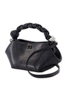 Ganni-Bou Mini Snake Handtasche - Ganni - Synthetik - Schwarz-Taschen-Black-Deal-Outlet-by-ARCHIVIST