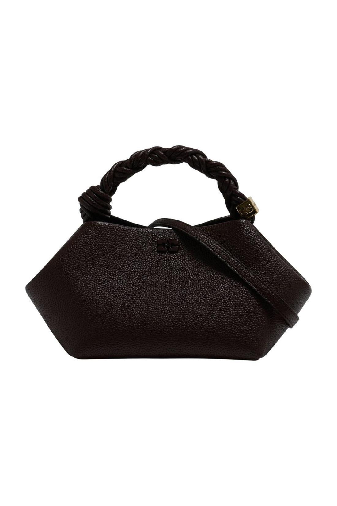 Handtasche Bou Bag Small Grained - Ganni - Synthetik - Braun-Taschen-Ganni-One size-brown-ARCHIVIST