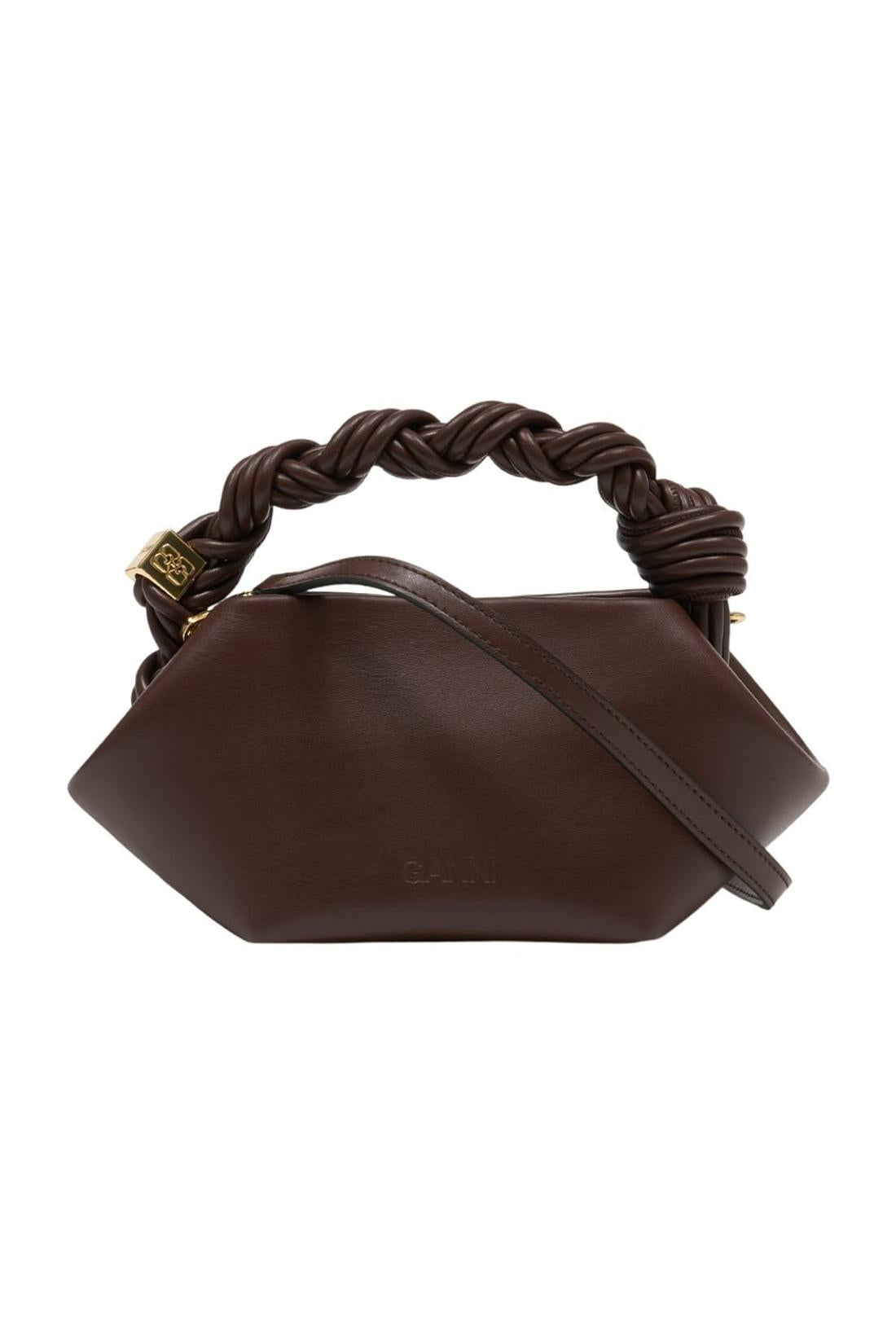 Bou Mini Handtasche - Ganni - Leder - Braun-Taschen-Ganni-One size-brown-ARCHIVIST