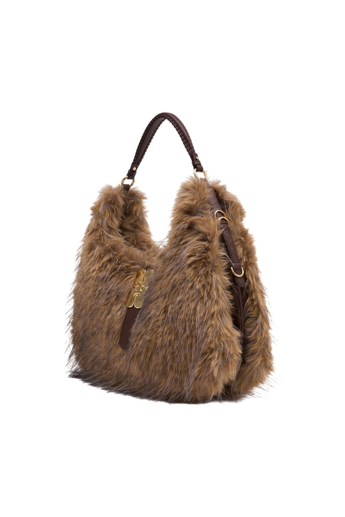 Kat Large Coyote Schultertasche - Ganni - Synthetik - Braun-Taschen-Ganni-ARCHIVIST