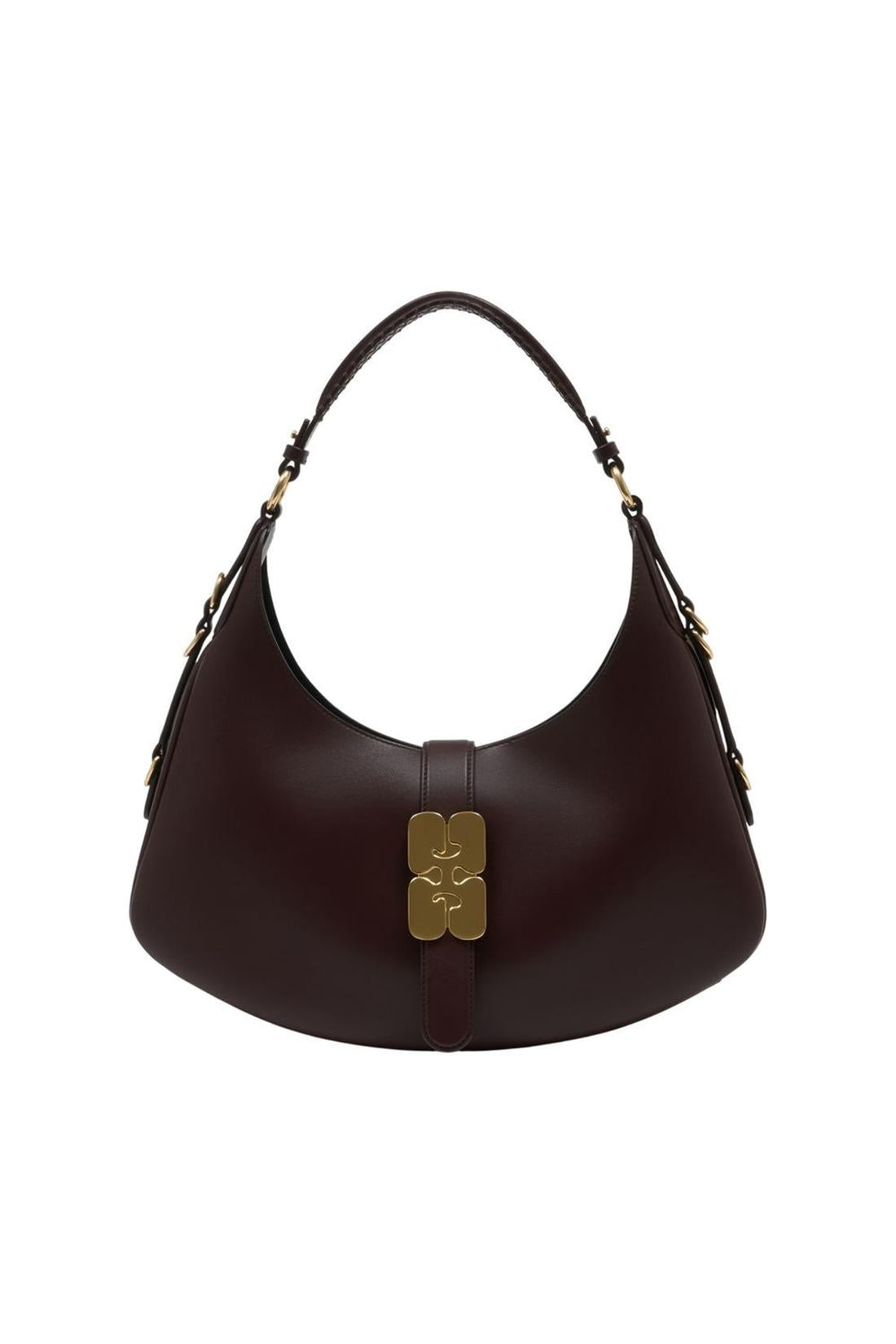 Kat Small Cabas - Ganni - Leder - Braun-Taschen-Ganni-One size-brown-ARCHIVIST