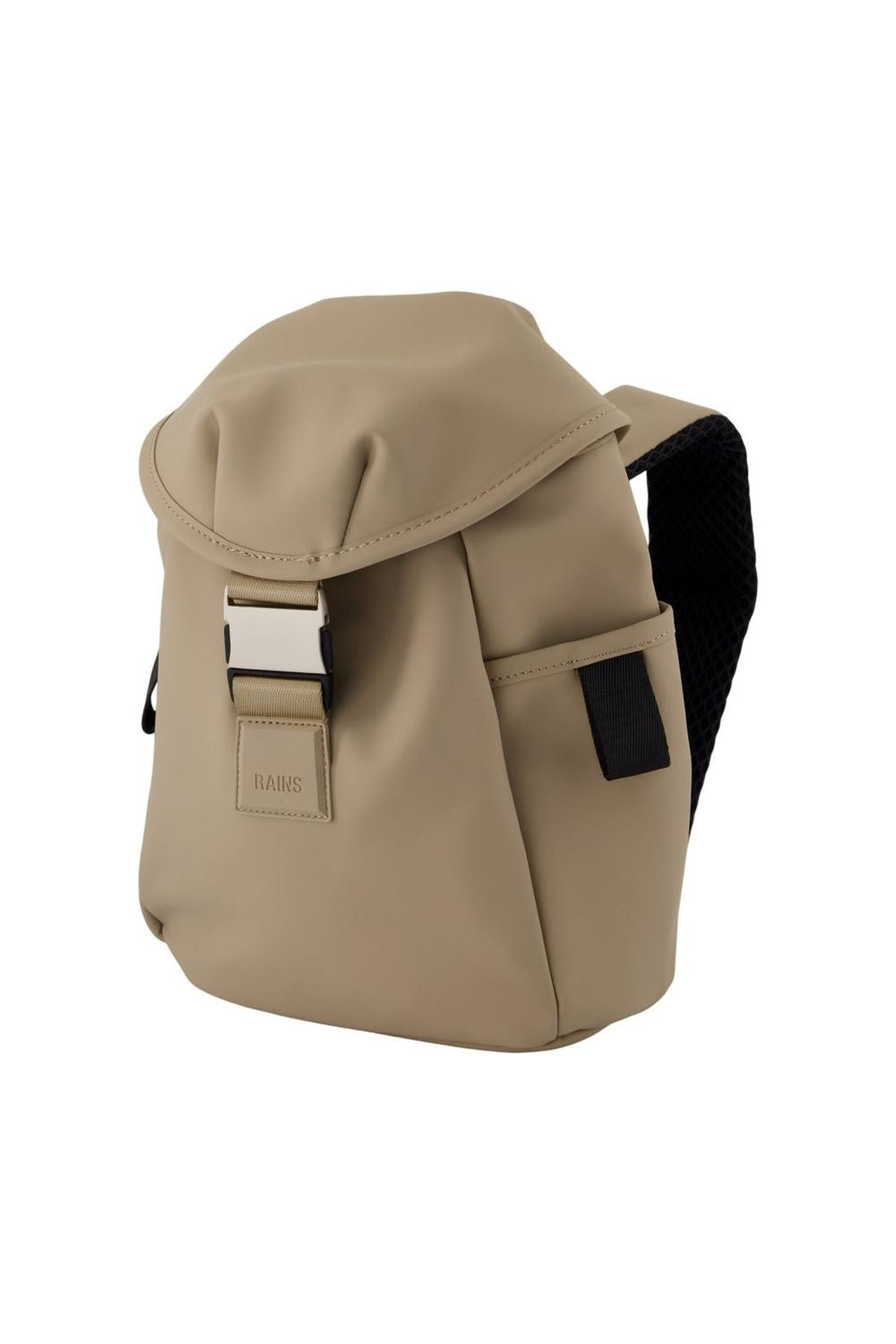 Rains-Rucksack Valera Bucket Backpack Mini W3 - RAINS - Synthetik - Beige-Taschen-Black-Deal-Outlet-by-ARCHIVIST