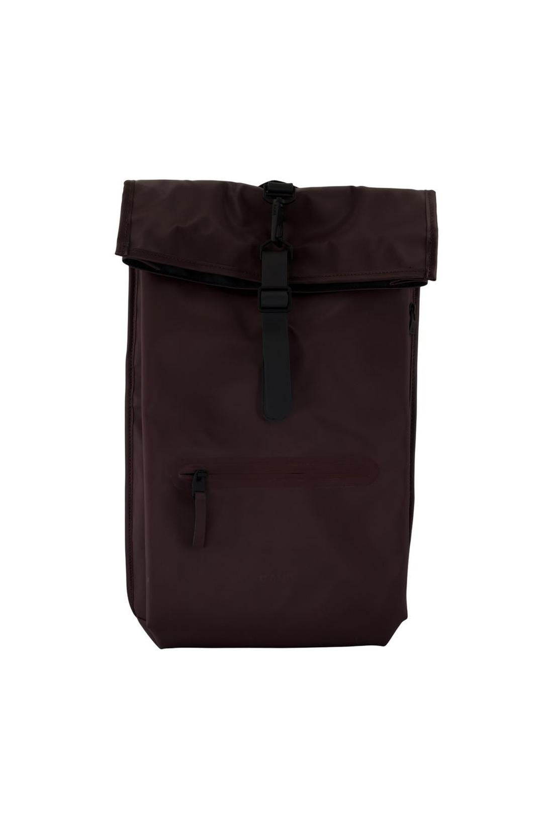 Rains-Rucksack Rolltop Rucksack W3 - RAINS - Synthetik - Bordeaux-Taschen-Black-Deal-Outlet-by-ARCHIVIST