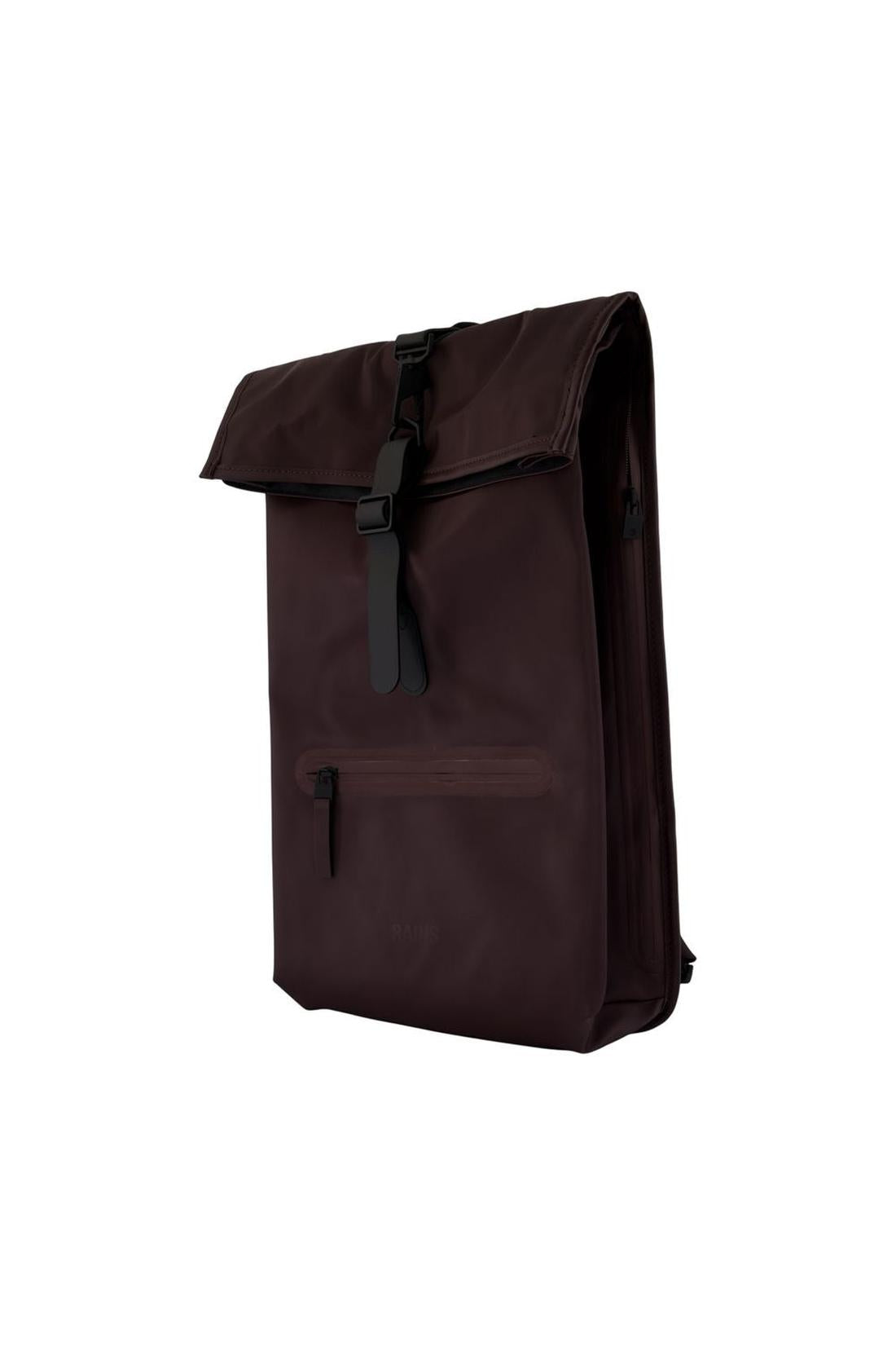 Rains-Rucksack Rolltop Rucksack W3 - RAINS - Synthetik - Bordeaux-Taschen-Black-Deal-Outlet-by-ARCHIVIST