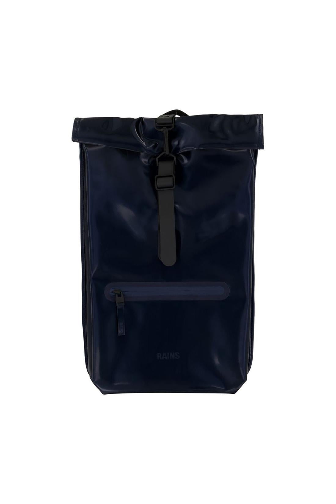 Rains-Rucksack Rolltop Rucksack W3 - RAINS - Synthetik - Blau-Taschen-Black-Deal-Outlet-by-ARCHIVIST