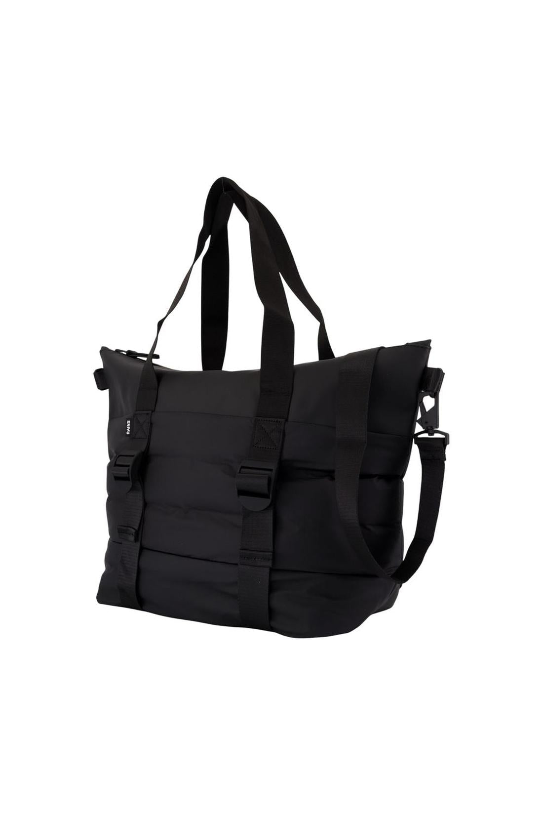 Rains-Cabas Puffer Mix Tote Bag Mini W3 - RAINS - Synthetik - Schwarz-Taschen-Black-Deal-Outlet-by-ARCHIVIST