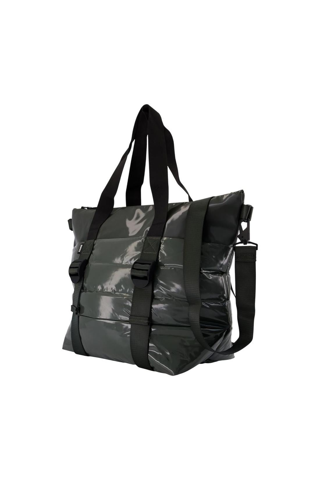 Rains-Cabas Puffer Mix Tote Bag Mini W3 - RAINS - Synthetisch - Grün-Taschen-Black-Deal-Outlet-by-ARCHIVIST