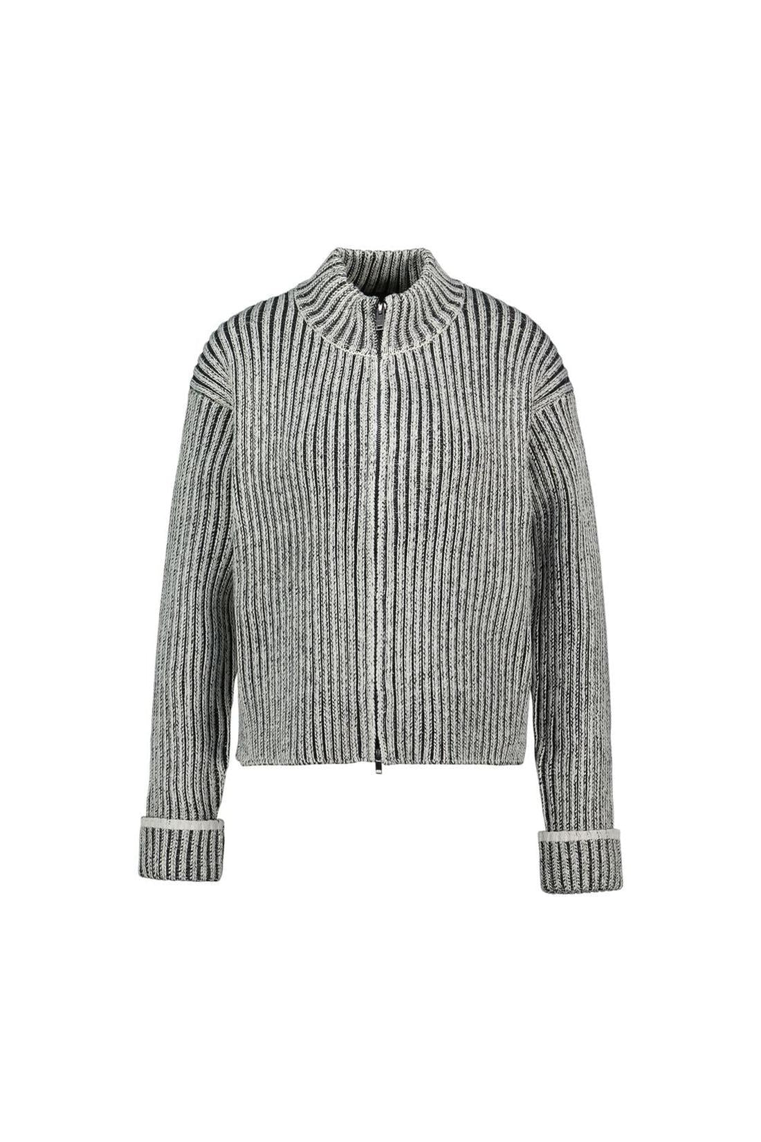Strickjacke „Sapa Knit W Zip“ – RAINS – Synthetik – Grau