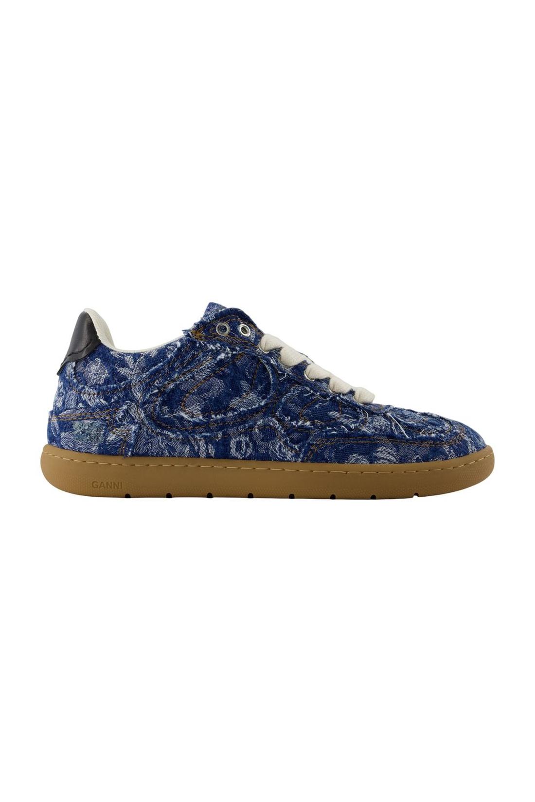 Tapestry Sneakers - Ganni - Baumwolle - Blau-Sneaker-Ganni-EU36-blue-ARCHIVIST