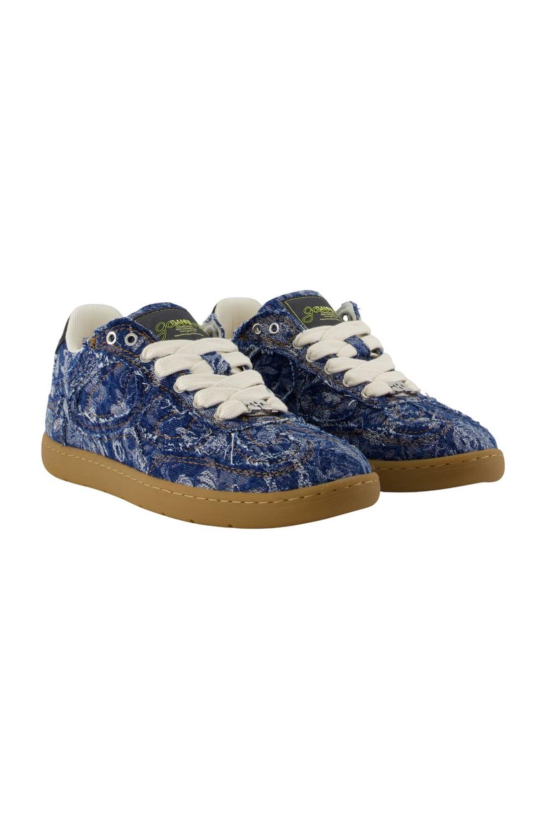 Tapestry Sneakers - Ganni - Baumwolle - Blau-Sneaker-Ganni-ARCHIVIST