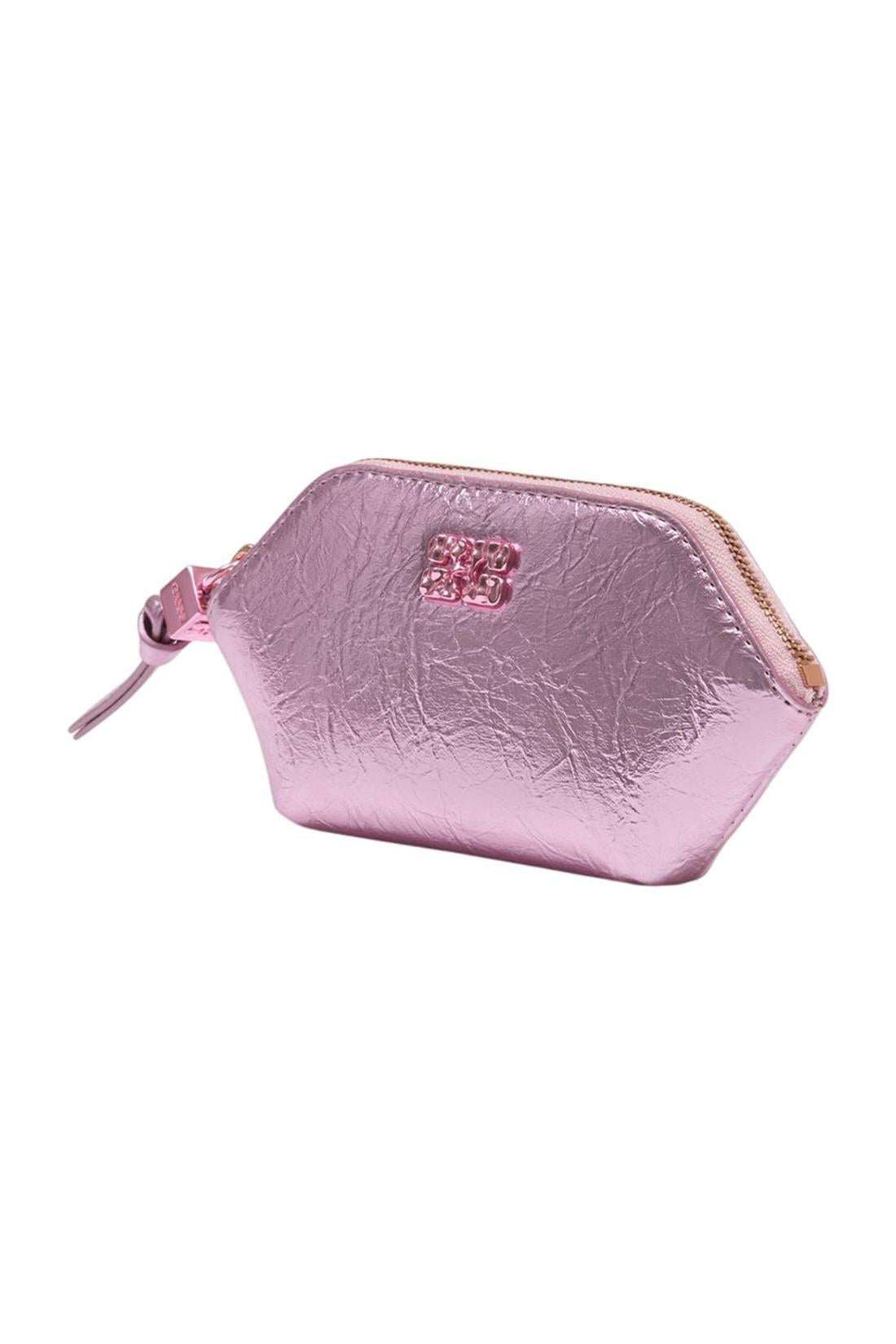 Geldbörse Bou Crushed – Ganni – – Rosa-Outdoor-Ganni-ARCHIVIST