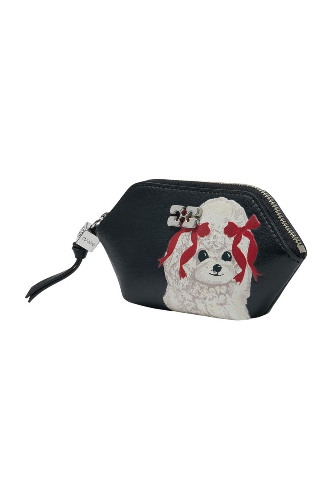 Geldbörse Bou Puddle – Ganni – Leder – Schwarz-Outdoor-Ganni-ARCHIVIST