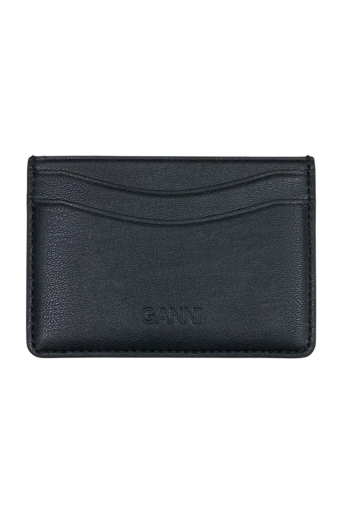 Kartenhalter Puddle - Ganni - Leder - Schwarz-Outdoor-Ganni-ARCHIVIST