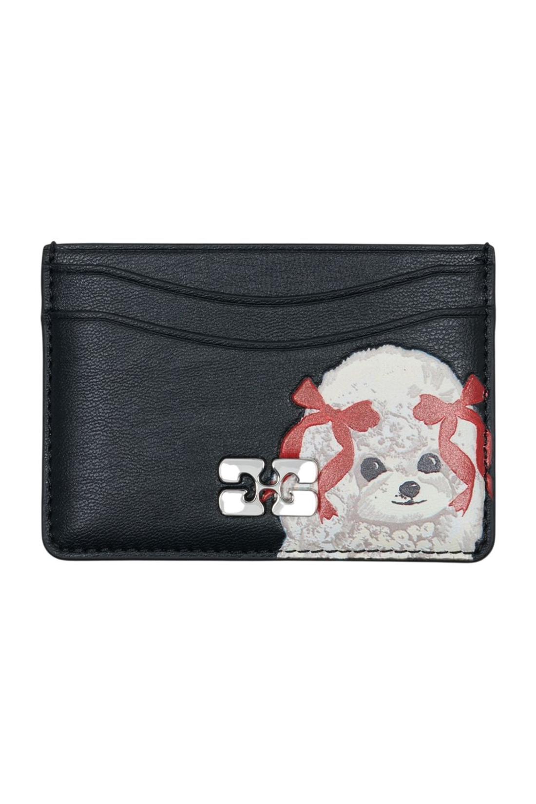 Kartenhalter Puddle - Ganni - Leder - Schwarz-Outdoor-Ganni-One size-black-ARCHIVIST