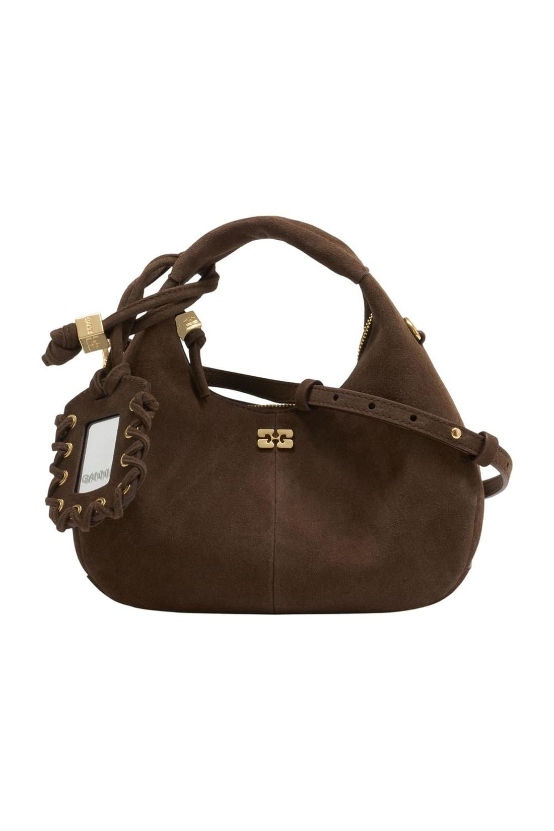 Mini-Handtasche Pelinova – Ganni – Leder – Braun-Taschen-Ganni-One size-brown-ARCHIVIST