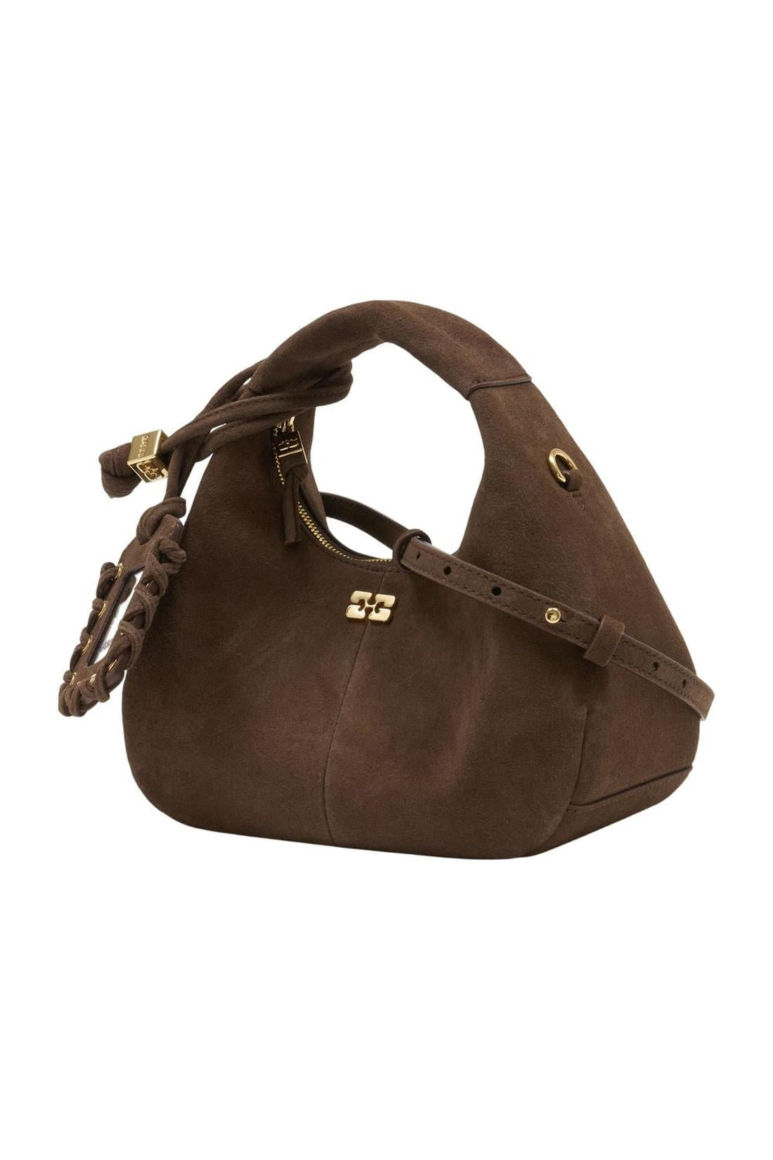 Mini-Handtasche Pelinova – Ganni – Leder – Braun-Taschen-Ganni-ARCHIVIST