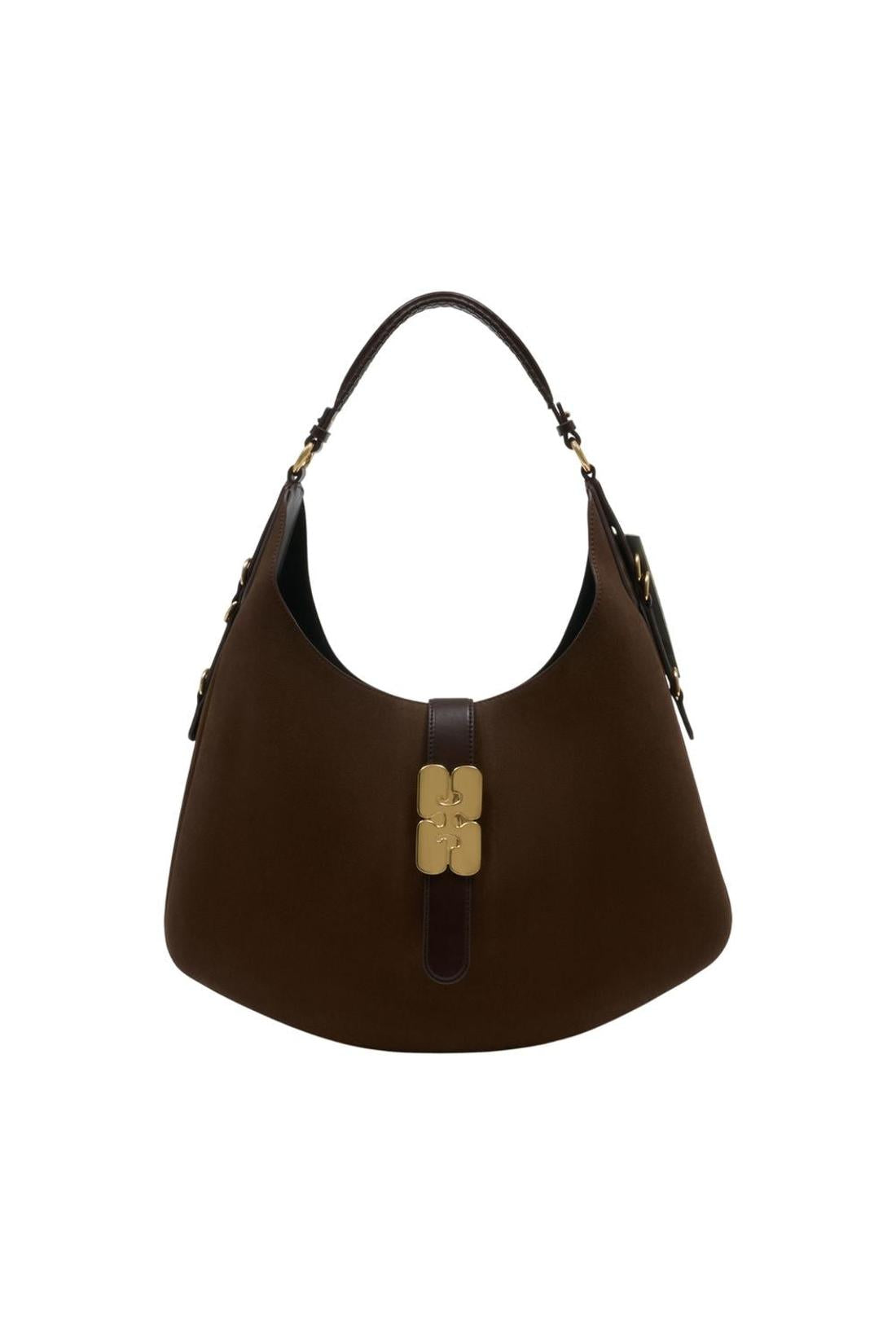 Große Einkaufstasche Kat – Ganni – Leder – Braun-Taschen-Ganni-One size-brown-ARCHIVIST