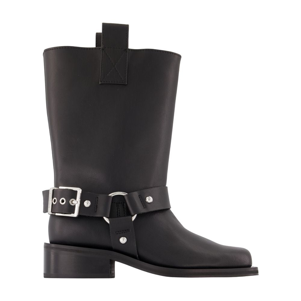 Halbhohe Stiefeletten – Ganni – Synthetik – Schwarz