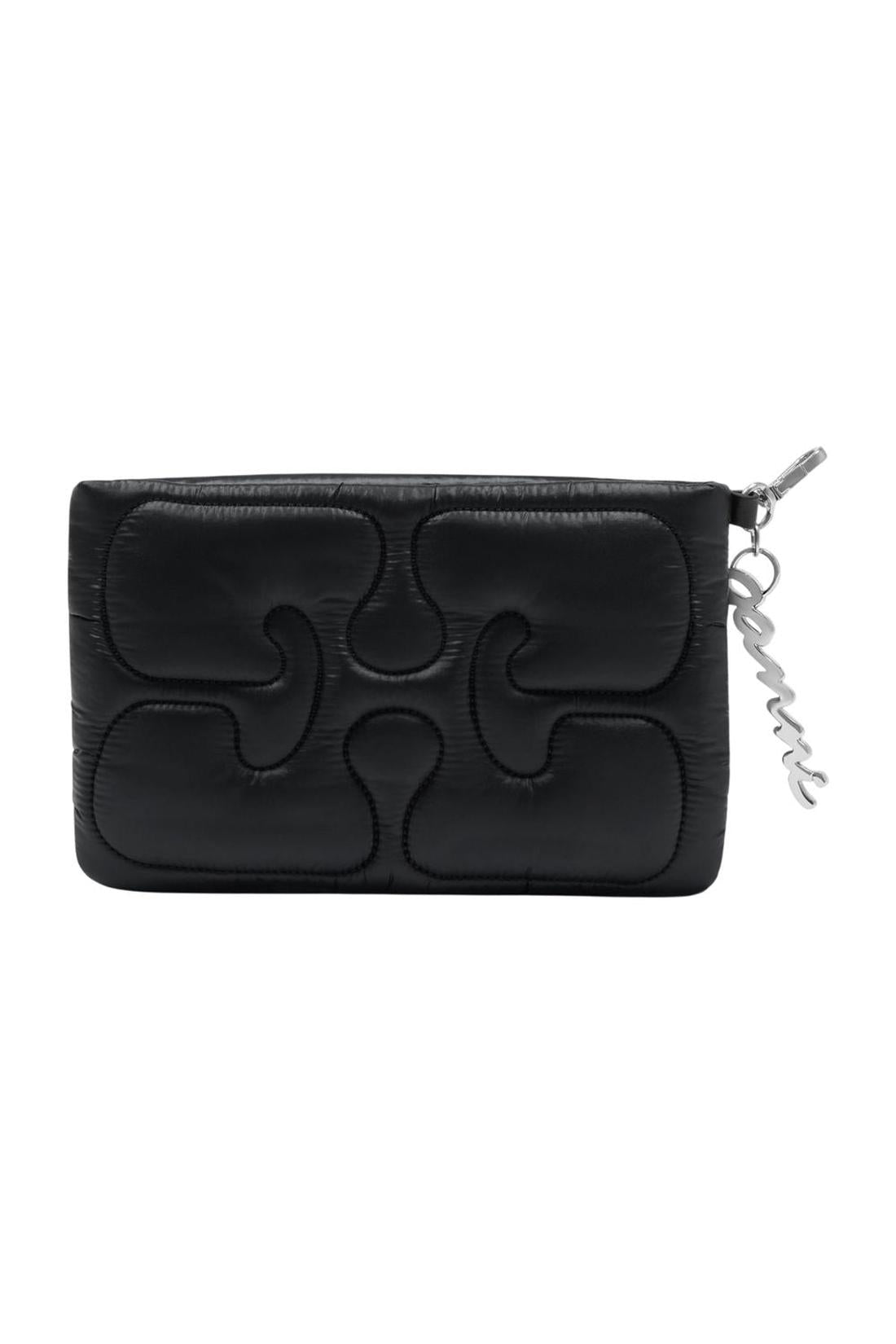 Clutch - Ganni - Synthetik - Schwarz-Outdoor-Ganni-One size-black-ARCHIVIST