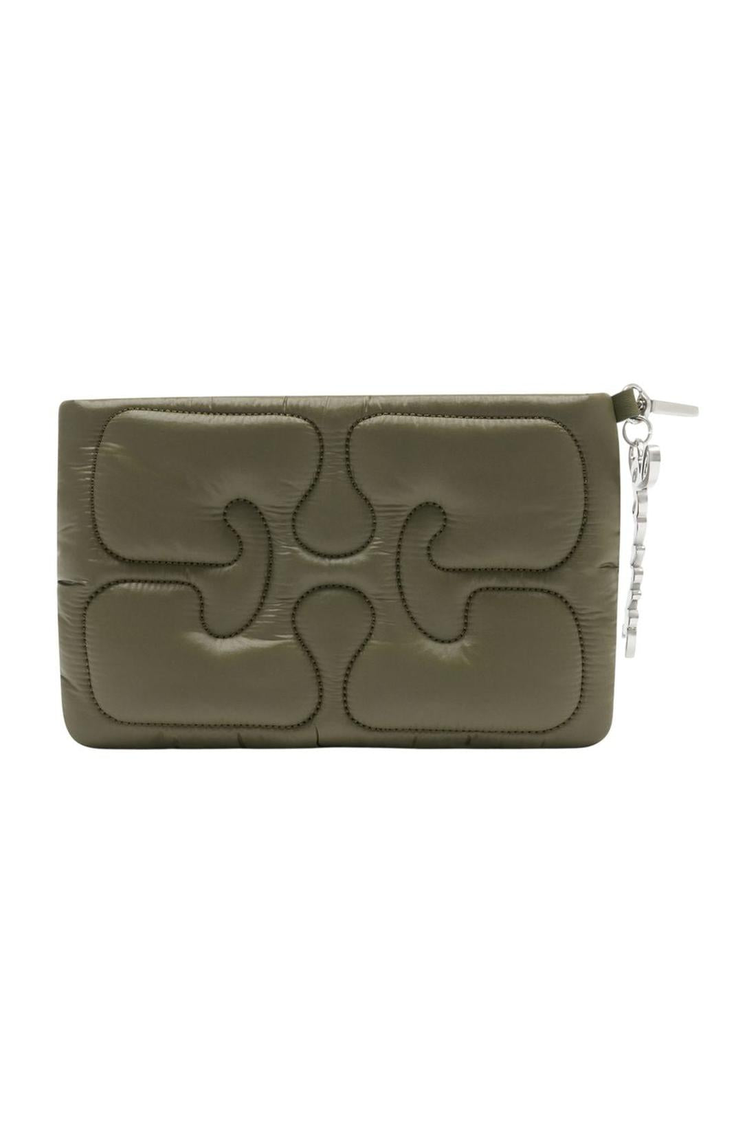 Quilted Clutch - Ganni - Synthetik - Grün-Outdoor-Ganni-One size-green-ARCHIVIST