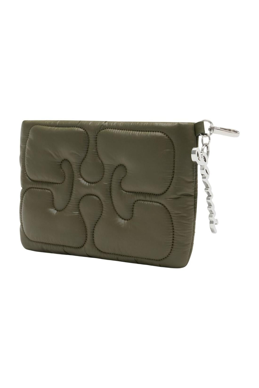 Quilted Clutch - Ganni - Synthetik - Grün-Outdoor-Ganni-ARCHIVIST