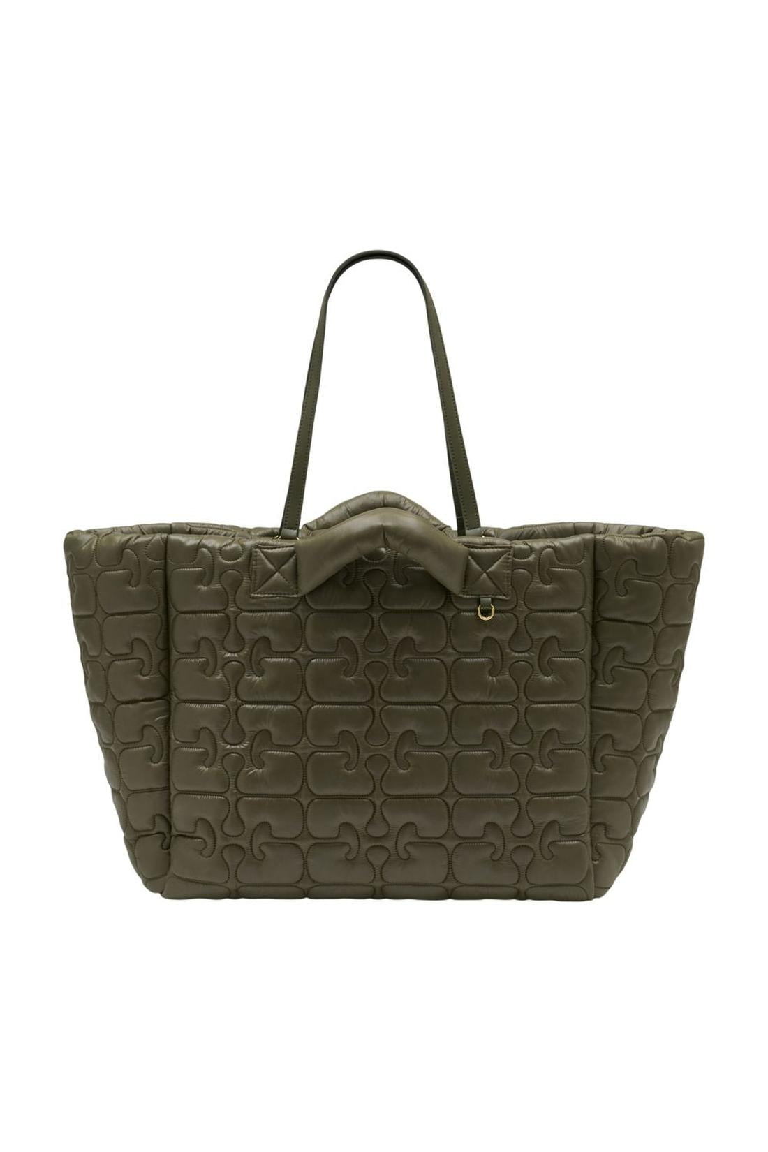 Re-Tech-Einkaufstasche – Ganni – Synthetik – Grün-Taschen-Ganni-One size-green-ARCHIVIST