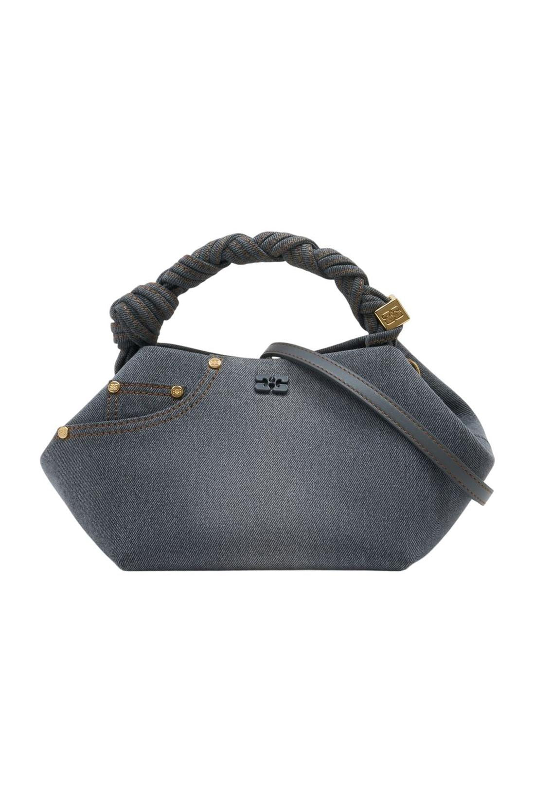 Handtasche Bou Small – Ganni – Baumwolle – Grau-Taschen-Ganni-One size-grey-ARCHIVIST