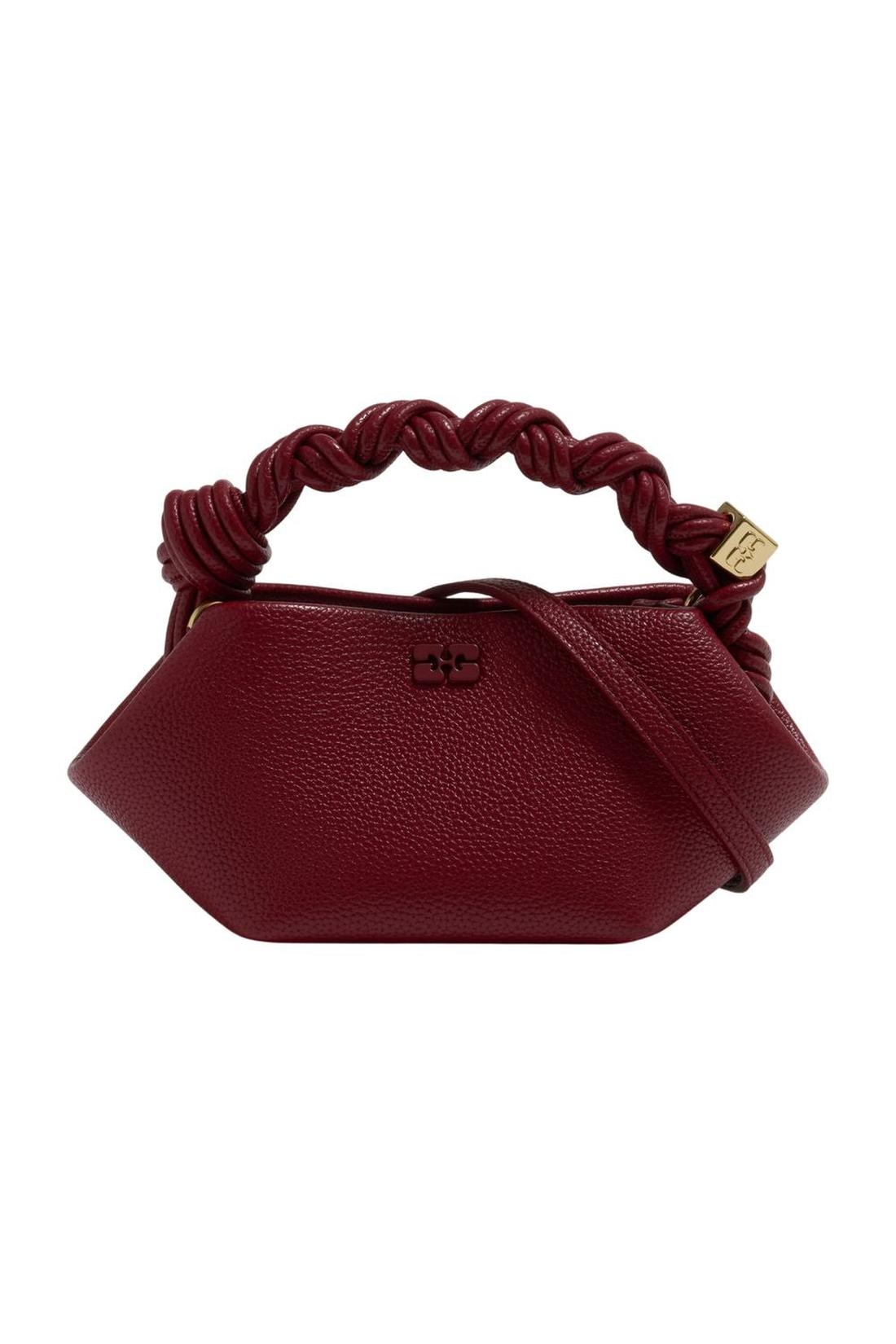 Bou Mini Grained Handtasche - Ganni - Synthetik - Rot-Taschen-Ganni-One size-red-ARCHIVIST