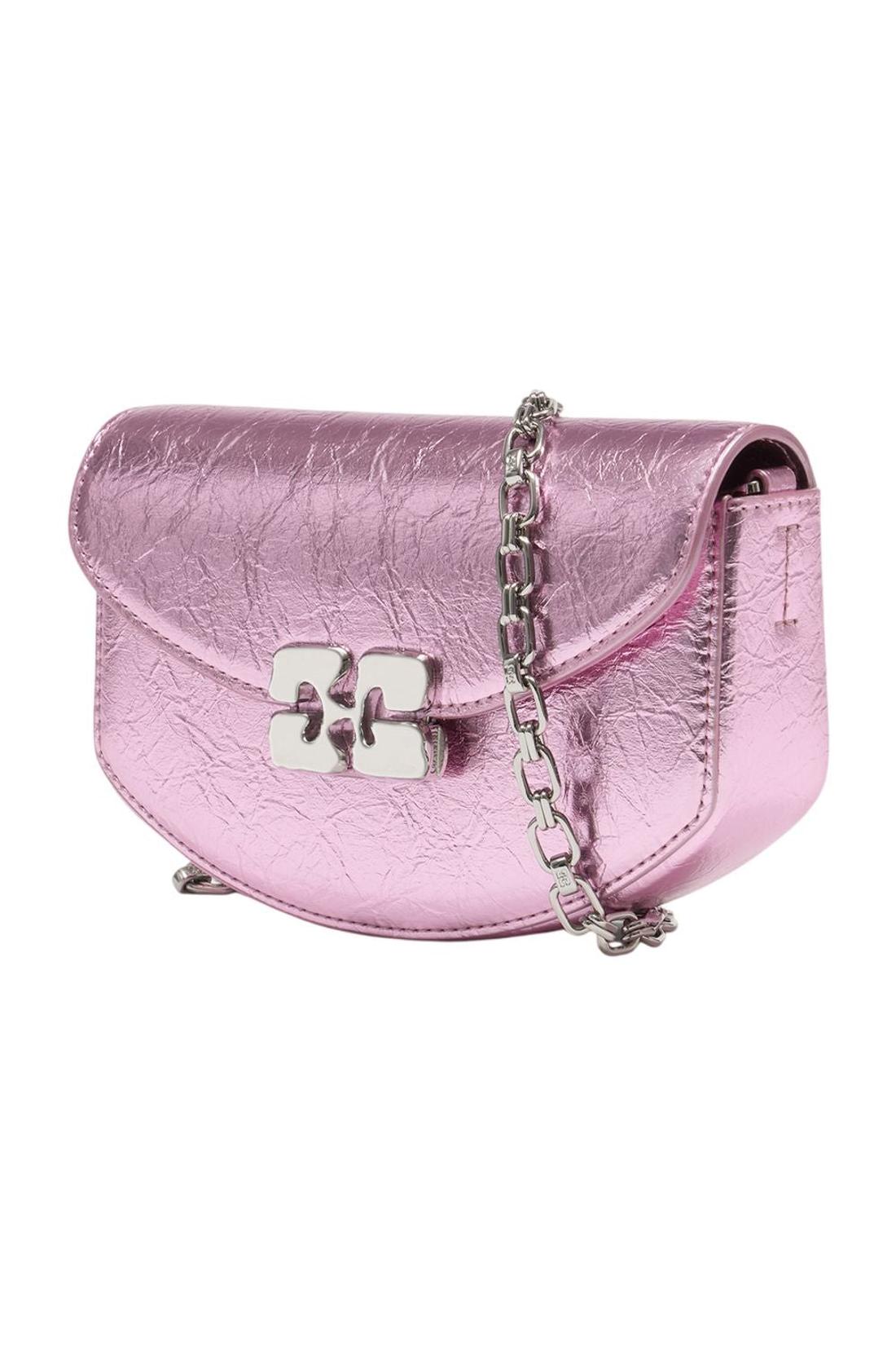 Wallet On Chain Lulu Crushed - Ganni - Synthetisch - Pink-Taschen-Ganni-ARCHIVIST