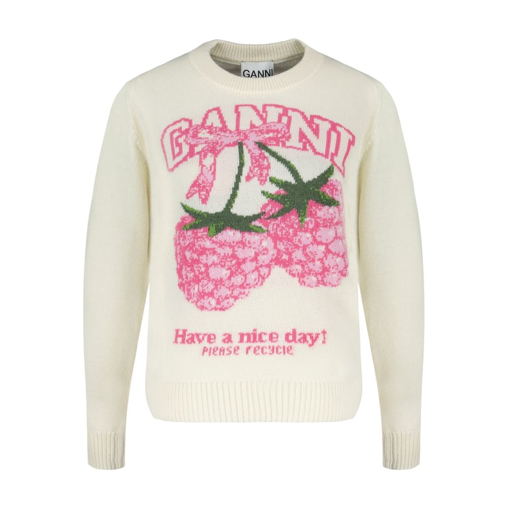 Sweat Graphic - Ganni - Wolle - Multi