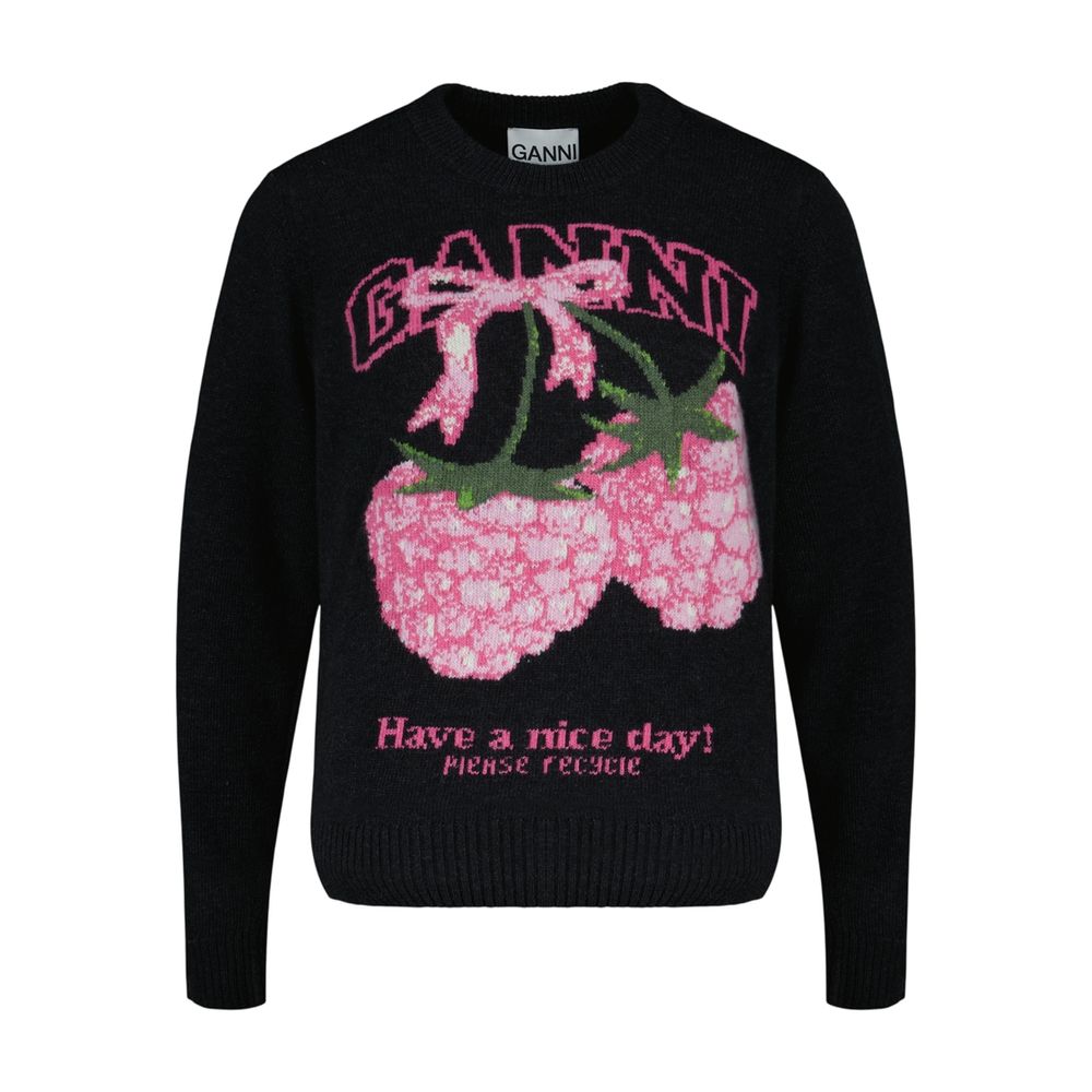 Sweat Graphic - Ganni - Wolle - Multi