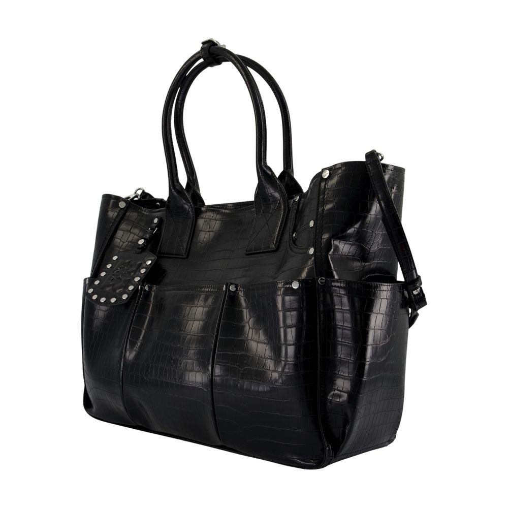 Posy Reisetasche - Ganni - Leder - Schwarz
