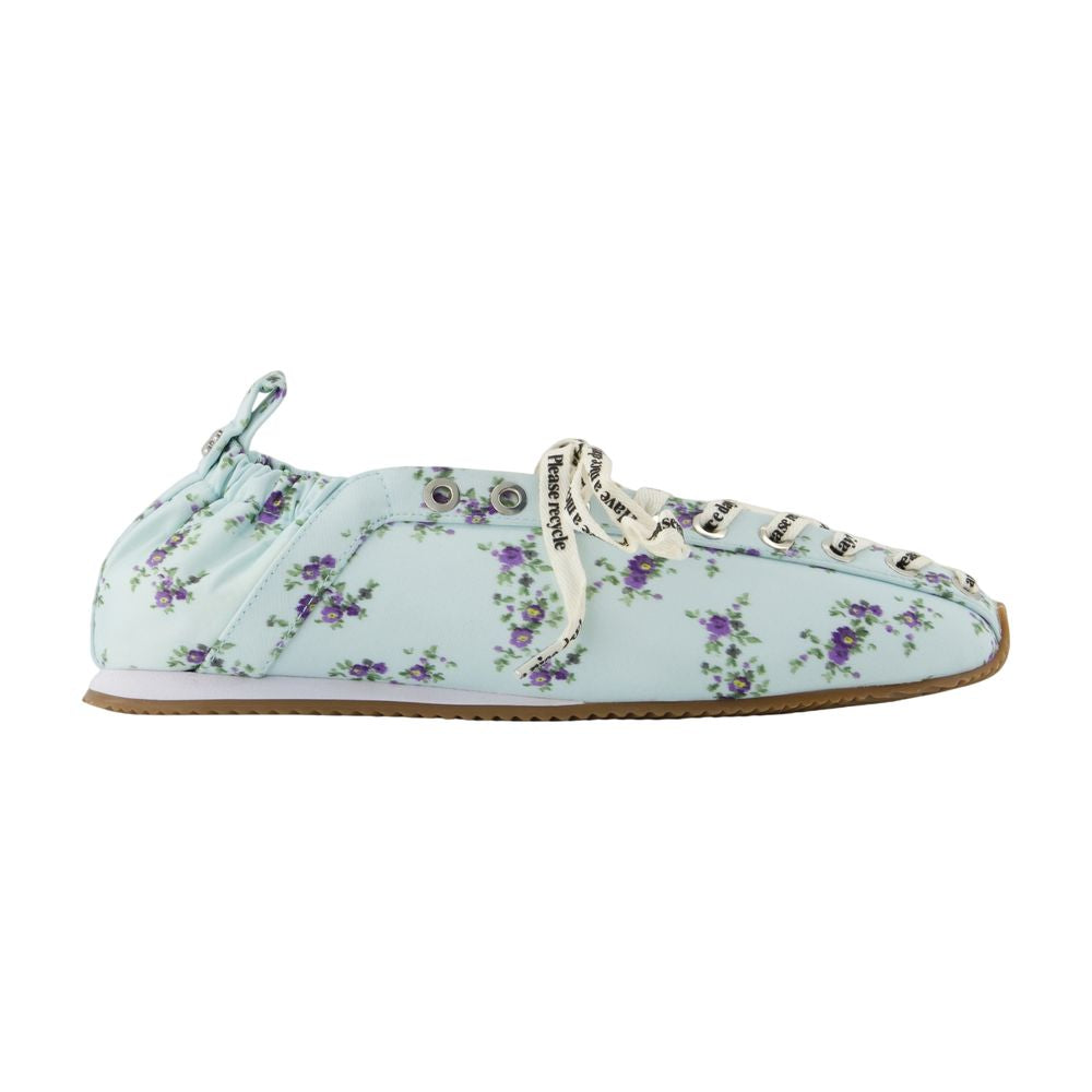 Lace Up Sporty Ballerinas - Ganni - Synthetik - Multi