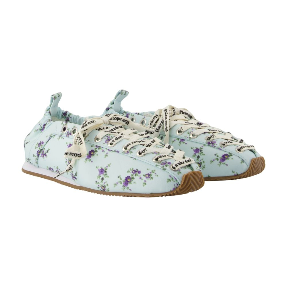 Lace Up Sporty Ballerinas - Ganni - Synthetik - Multi