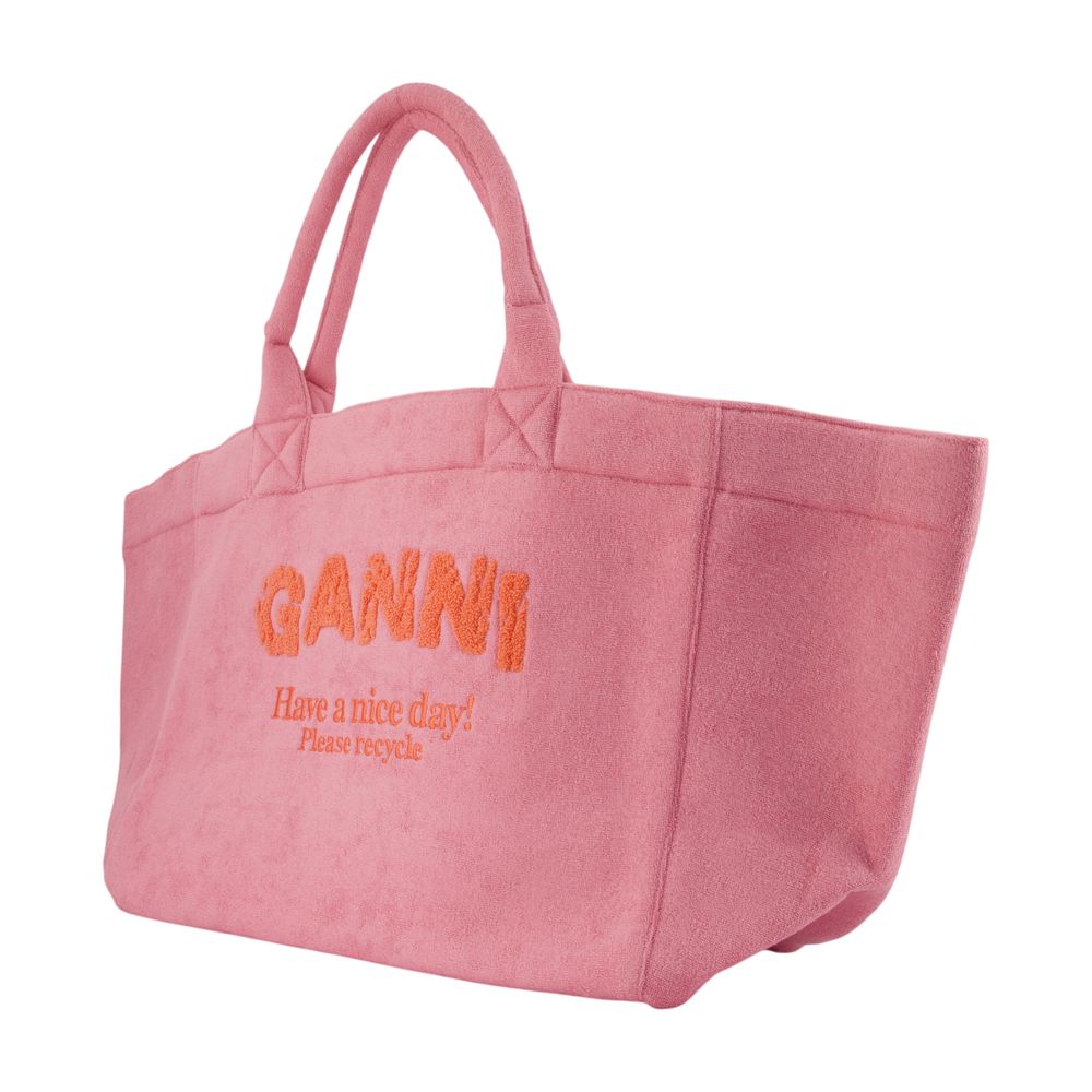 Einkaufstasche Xxl Beach Resort – Ganni – Polyester – Rosa