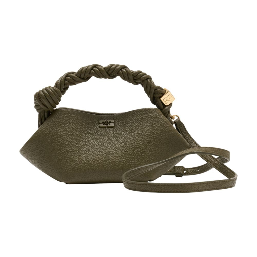 Handtasche Bou Mini – Ganni – Kunstleder – Khaki