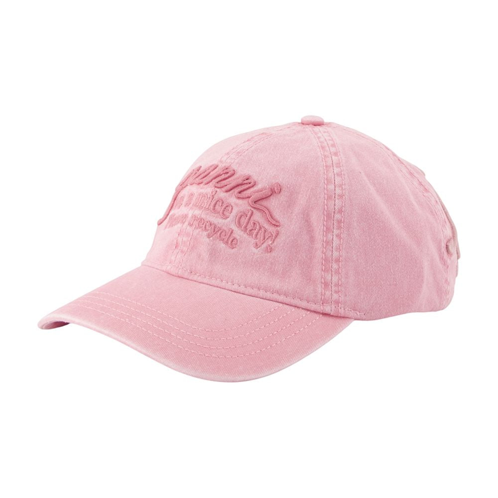 Washed-Kappe – Ganni – Baumwolle – Rosa