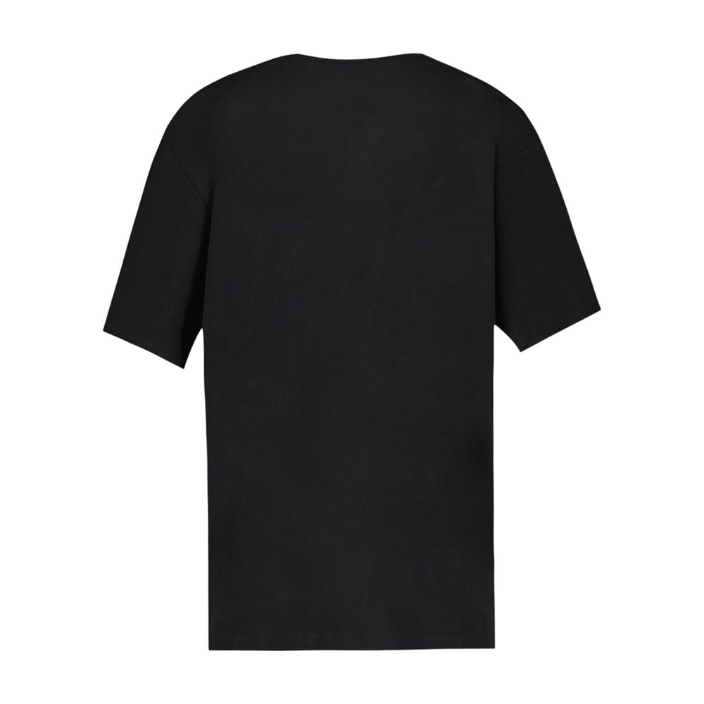 T-Shirt aus schwerem Baumwolljersey „Tiger Caviar“ – Ganni – Baumwolle – Schwarz