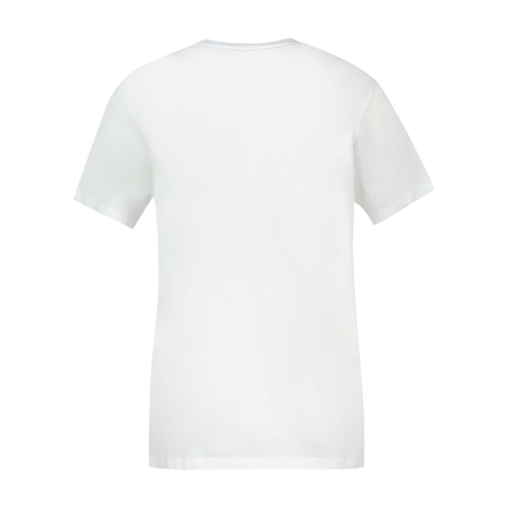 Basic-T-Shirt „Cherry With Caviar“ – Ganni – Baumwolle – Weiß