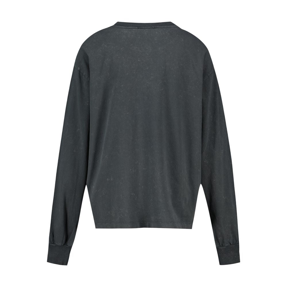 Future Longsleeve Tiger Sweatshirt – Ganni – Baumwolle – Schwarz
