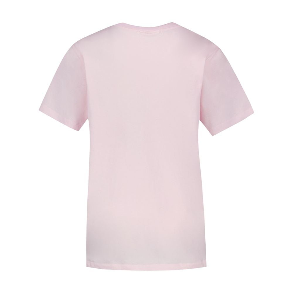 Basic-T-Shirt – Ganni – Baumwolle – Rosa