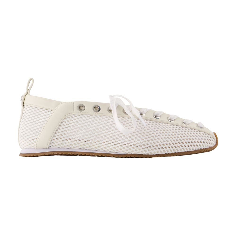 Sportliche Ballerinas – Ganni – Synthetik – Elfenbein