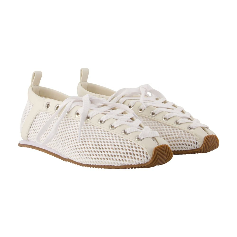 Sportliche Ballerinas – Ganni – Synthetik – Elfenbein