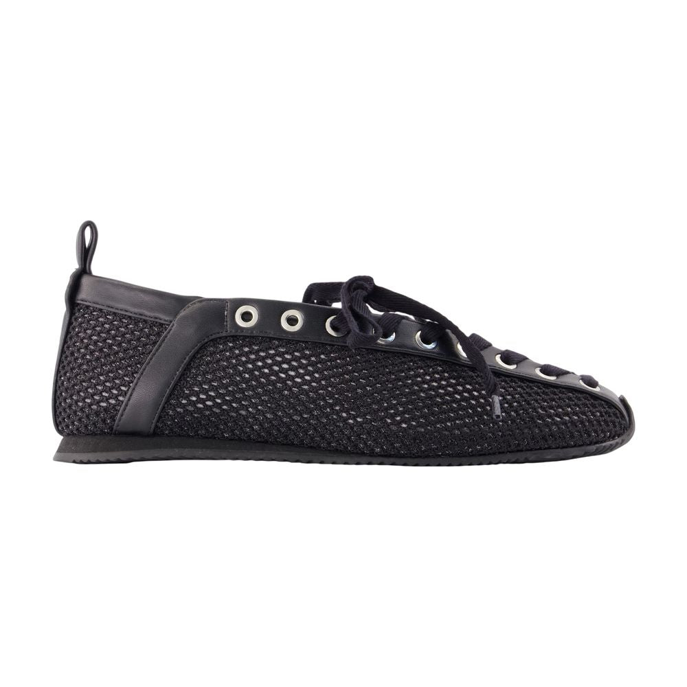 Sportliche Ballerinas – Ganni – Synthetik – Schwarz