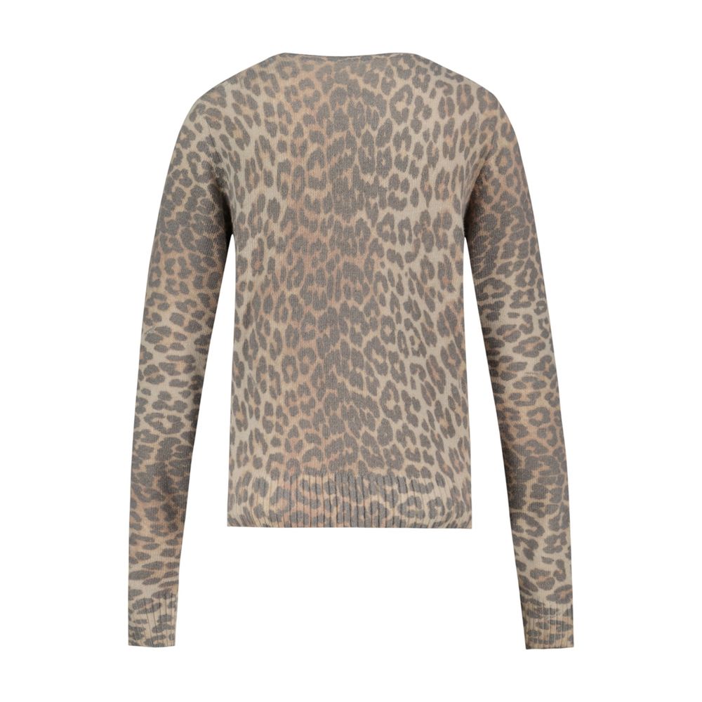 Sweatshirt „Graphic Tiger“ – Ganni – Wolle – Beige