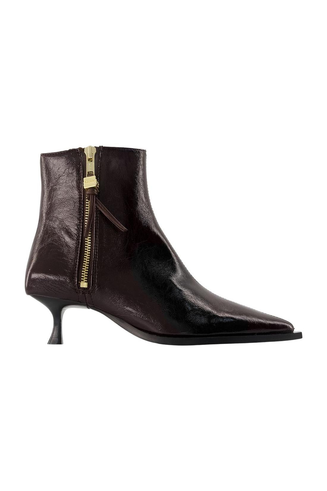 Ana-Stiefeletten – Ganni – Kunstleder – Braun