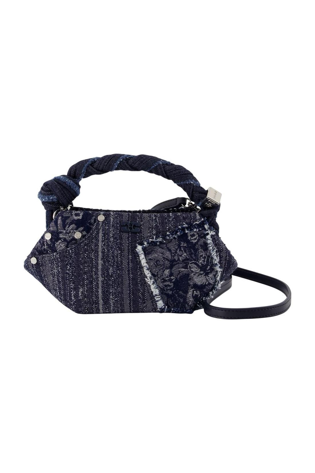 Handtasche „Bou Mini“ – Ganni – Baumwolle – Blau